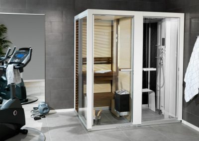 Combined Sauna, Shower and Turkish bath System