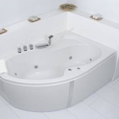 Unica Corner Whirlpool Bath