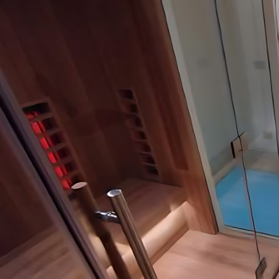 glass front infrared custom made sauna dubai